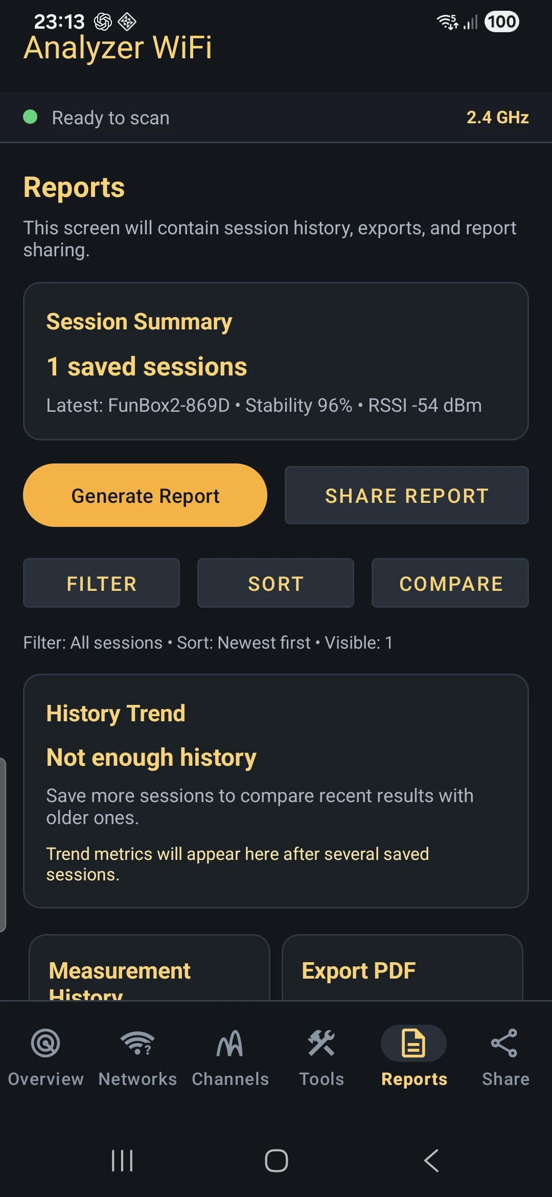 WiFi Analyzer: Signal Scan screenshot