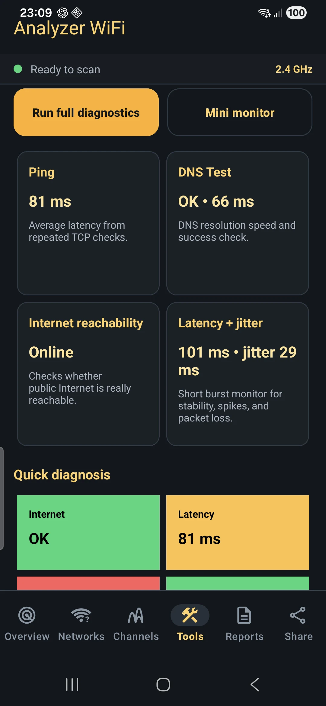 WiFi Analyzer: Signal Scan screenshot